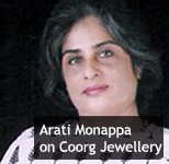 Arti Monappa on Coorg Jewellery